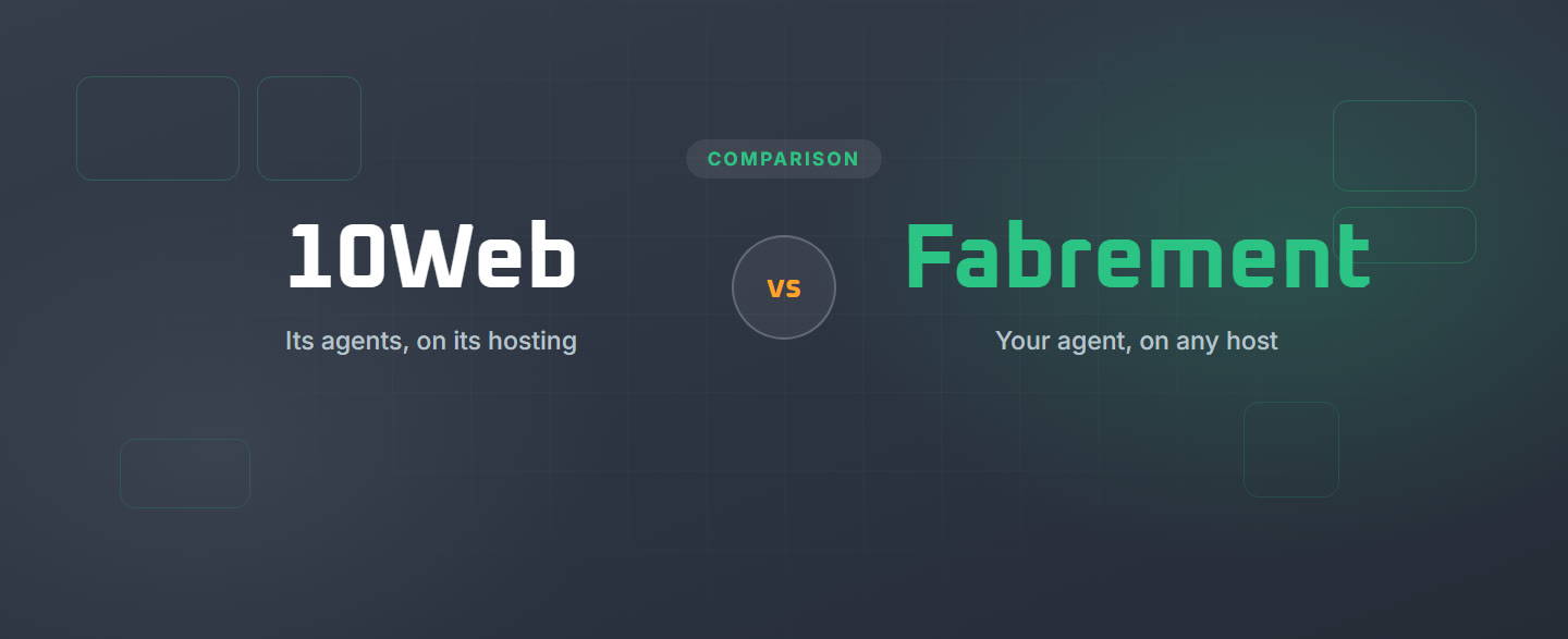 10Web AI Website Builder vs Fabrement