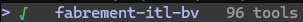Claude Code /mcp list showing the Fabrement server connected, with its tools