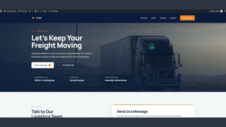 Build a Contact Page From One Prompt