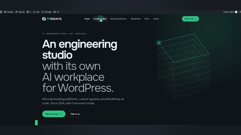 Claude Design to WordPress: a static HTML site rebuilt as native Gutenberg blocks by an AI agent with Fabrement