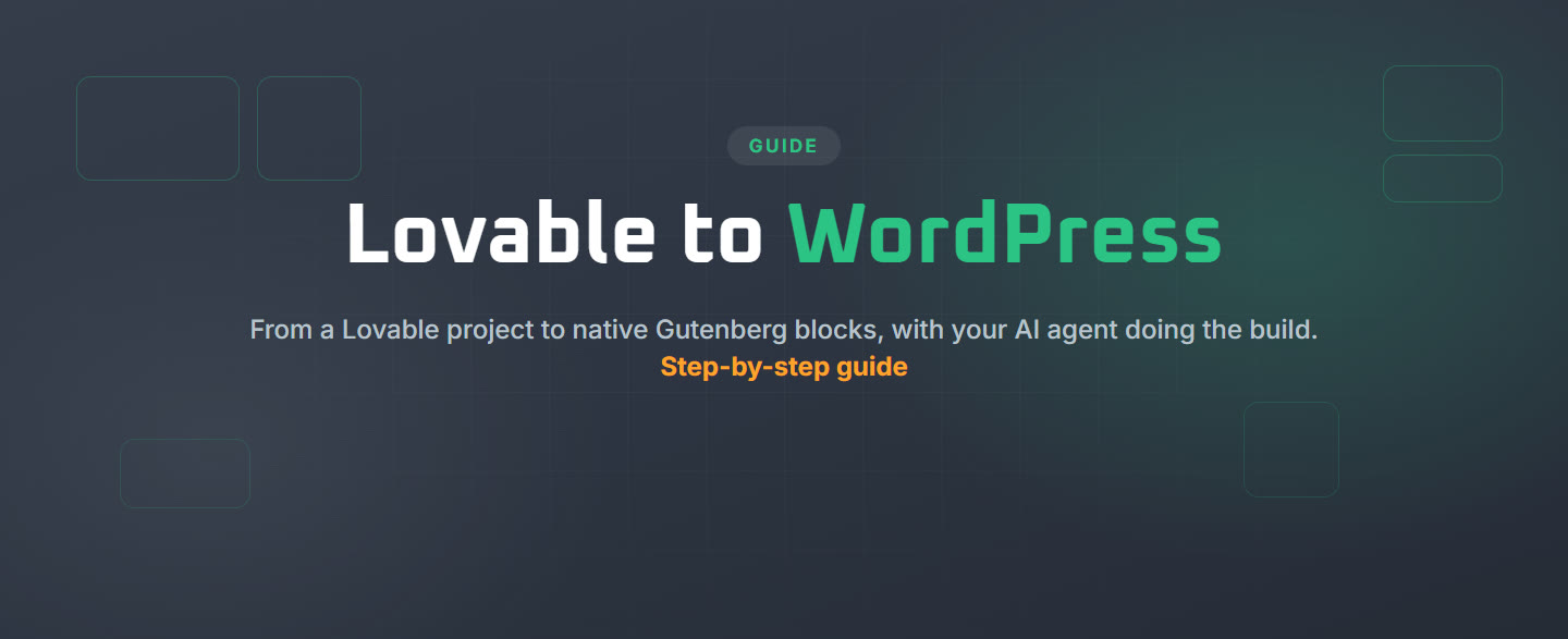 How to Move a Lovable Site to WordPress